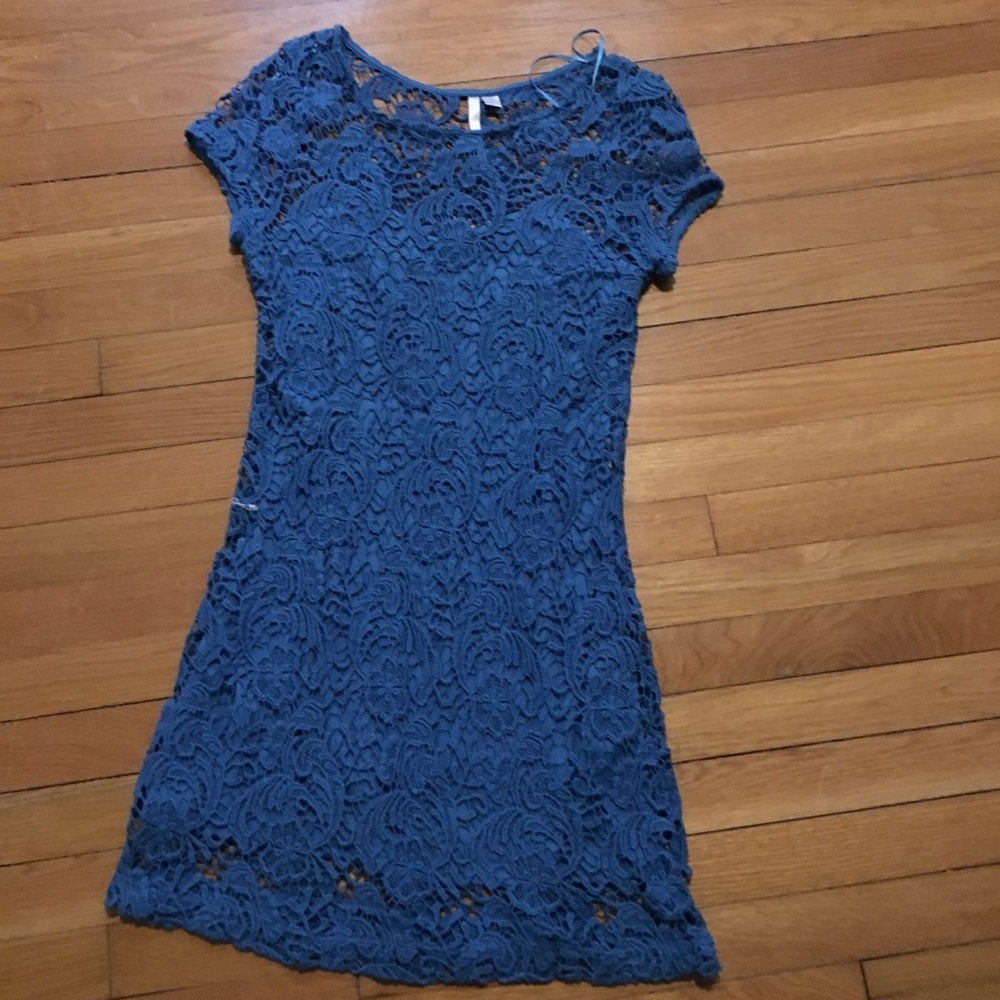 Blue lace Lauren Conrad dress